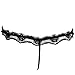 FEESHOW Mens Lace Sissy Pouch Panties Crossdress Bikini Breifs Thongs G String (M, Black #2)