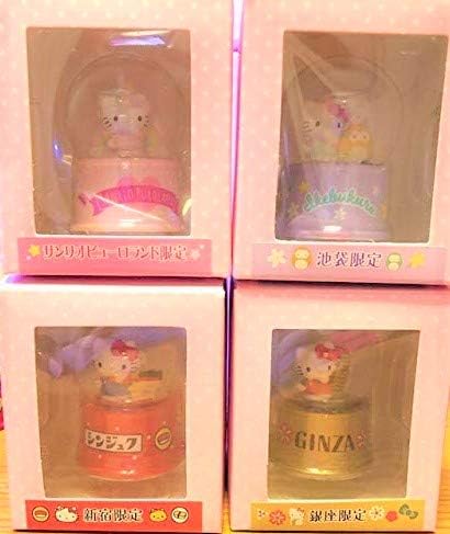 Amazon Co Jp 限定 ハローキティ スノードーム 4点セット ピューロランド 池袋 新宿 銀座 ホビー