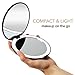 Fancii LED Lighted Travel Makeup Mirror, 1x/10x Magnification - Daylight LED, Compact, Portable, Large 5” Wide Illuminated Folding Mirror