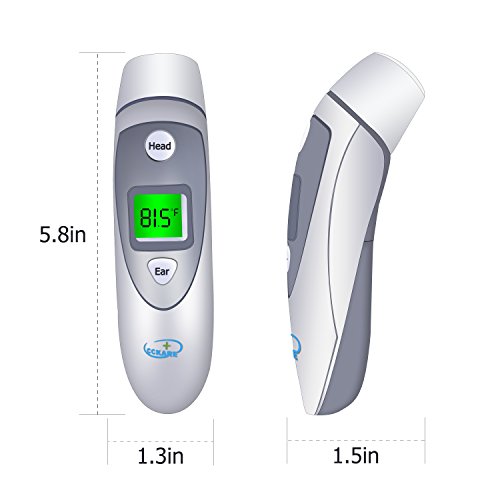 Medical Forehead and Ear Thermometer,Infrared Digital Thermometer, Accurate Temperature Suitable For Baby, Infant, Toddler and Adults, FDA and CE approved