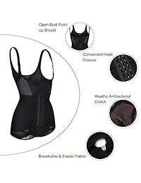 Nebility - Body de entrenamiento para mujer con control de vientre, ajustado, transpirable, para todo el cuerpo