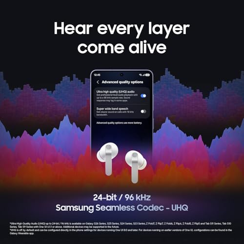 Samsung Galaxy Buds4 Pro, Black (CAD Version & Warranty) - New Fit, Two Way Speaker, Adaptive ANC, AI Assistant