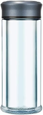 Double-Wall Tea Mug Cup Water Bottle Business Office Water Glass With Tea Filter Glass Jar Container Glasses CUPS Tumbler (blue) (Blue)