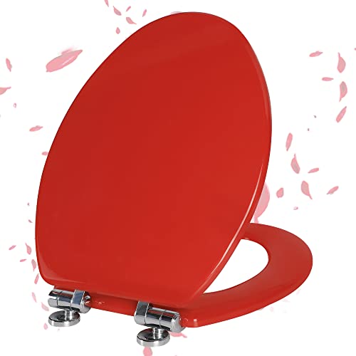 Angel Shield Toilet Seat with Zinc Alloy Hinges QuietClose Quick