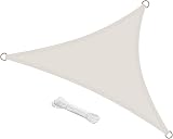 swift Sun Shade Sail 3.6m Triangle PES Waterproof UV Block Cream