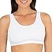 Fruit Of The Loom Womens Built Up Tank Style Sports Bra, White/White/White, 38 US