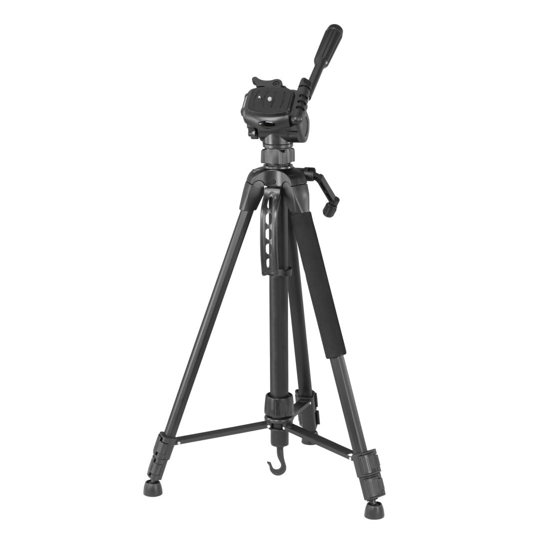 Hama Action Smart 153 3D Camera Tripod, Lightweight, Black, Aluminium, Suitable for SLR, System, Mobile Cameras