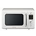 Daewoo KOR-7LREW Retro Countertop Microwave Oven 0.7 Cu. Ft., 700W | Cream White