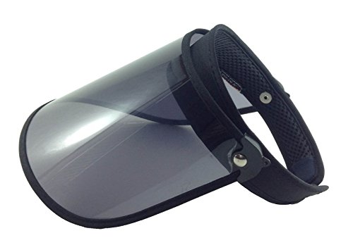 Asian Sun Visor For Uv Protection - Adjustable Angle With Tinted And Transparent Cover - Flexible Headband, One Size Fits Most (846034040649)
