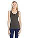 Sugar Lips Seamless Rib Tank Top 409 (Dark Grey, One size)