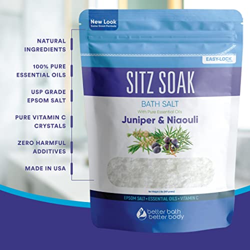 Sitz Bath Soak 32 Ounces Sitz Salt Epsom Salt Hemorrhoid Soothing with