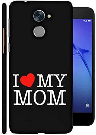 Printfidaa Designed Back Cover Forholly 4 Plus, Enjoy 7 Plus, Huawei Y7 Prime - I Love My Mom Quotation Printed Designer Back Case - Multi-Coloured