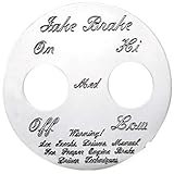 Peterbilt Two Switch Jake Brake Switch Plate