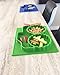 Discontinued Silicone Placemat Toddler Plates - Mini Monster Truck - from Freezer to Microwave to Table. Fits in a Ziplock Bag. (Green)