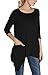 Urban CoCo Women's Plus Size 3/4 Sleeve Tunic Tops for Leggings Loose Pocket Shirt (XXXL, Black)