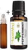 Peppermint 100% Pure Essential Oil, Best Quality, Therapeutic grade, Undiluted, Organic essential oil, 15ml/0.5oz-by HopeWind Health