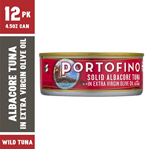 Portofino Solid Albacore Tuna in Extra Virgin Olive Oil, 4.5 Oz, Pack