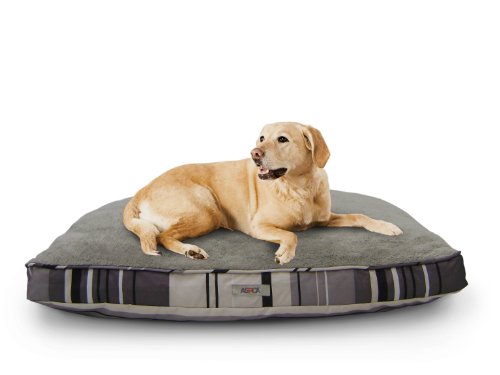 ASPCA Reversible Striped Gusseted Pillow Bed