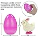 Double Couple 8 Pack Easter Eggs Filled with Wind-Up Rabbits and Chics Surprise Prefilled Plastic Easter Egg Toys Set for Party Favors Easter Basket Stuffers Fillers (4 Rabbits and 4 Chicks)