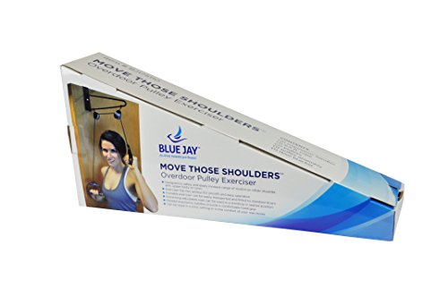 Blue Jay Move those Shoulders Overdoor Pulley Exerciser, Increase Range of Motion, Shoulder Rehabilitation, Dual Pulleys For Easy Operation, Portable, Ergonomic Handles, Comfort of Your Own Home