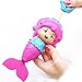 Conquer Baby - Bath Toys for Toddlers Kids Girls - Mermaid Princess Wind Up Tail Flap Floating Water BathTub Toys, Swimming Pool Beach Bathing Time Fun - Random Color 1 Piece