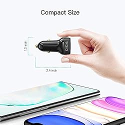 USB C Car Charger Adapter,Giq,52.5W Dual Port Fast