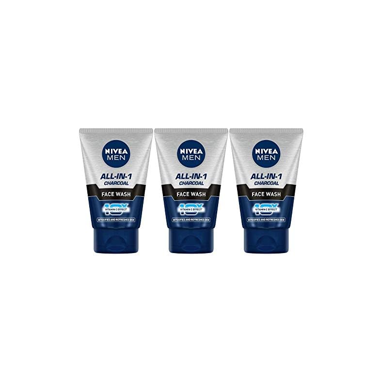 NIVEA Charcoal Face Wash, 100ml (Pack of 3)