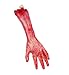 WELLIN Bloody Horror Scary Halloween Prop Fake Severed Arm Hand Haunted