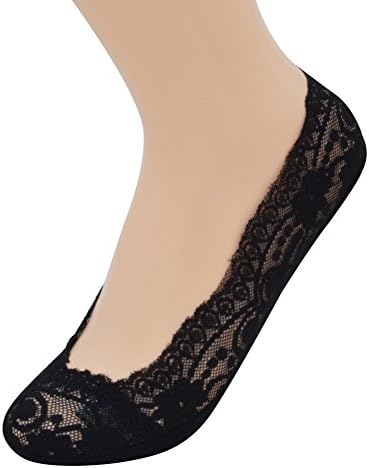 MpingT 5-Pack Women's Ultra Low-Cut No Slip Sock Liners