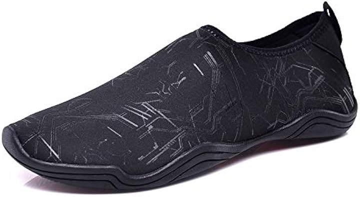 solid black non slip shoes
