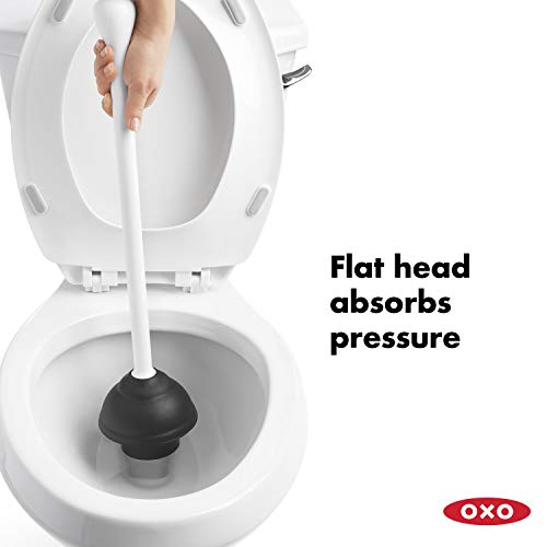 5 OXO+Grips+Toilet+Plunger+White