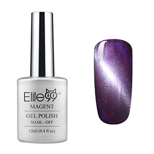 Elite99 Soal Off UV LED 3D Nail Art Gel Polish Cat Eye Gel Manicure 6562 Pearl Bluish Violet Elite99 Soal Off UV LED 3D Nail Art Gel Polish Cat Eye Gel Manicure 6562 Pearl Bluish Violet