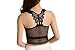 BeOneSexy Women Summer Boho Bralette Cross Strappy Caged Cut Out Bra Bralet Crop Top (Black)