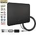 2018 NEWEST 50-80 Miles Long Range TV Antenna Amplified HD Digital TV Antenna Support 4K 1080p VHF UHF for Indoor with Detachable Powerful Ampliflier Signal Booster Strongest Reception 10ft Coax Cable