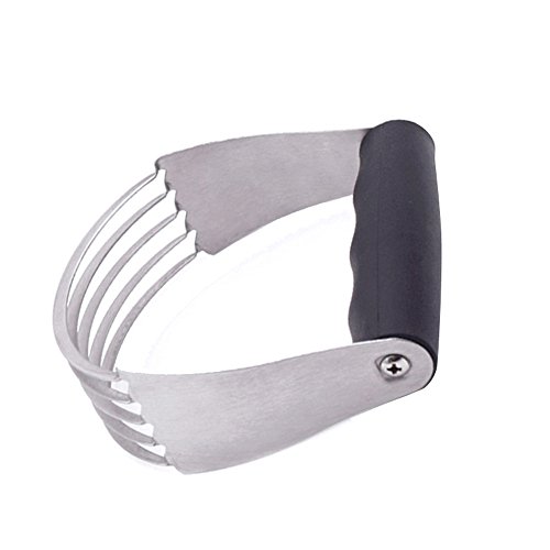 ❤Ywoow❤ Dough Blender Top Professional Pastry Cutter Heavy Duty Stainless Steel Tool