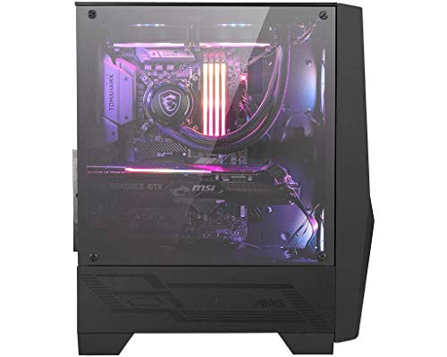 MSI MAG Series FORGE 100R, Mid-Tower Gaming PC Case: Tempered Glass Side Panel, ARGB 120mm Fans, Liquid Cooling Support… - Image 3