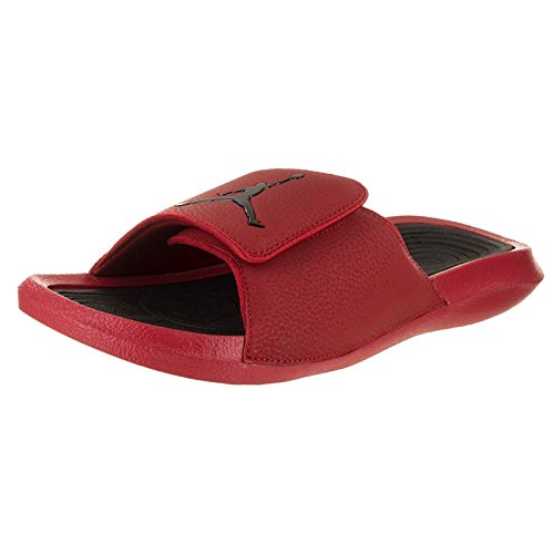 red jordan flip flops