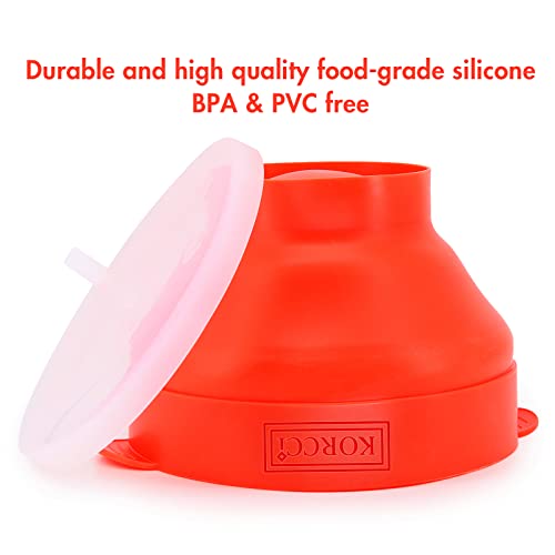 The Original Korcci Microwaveable Silicone Popcorn Popper, BPA Free