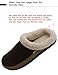 VONMAY Men's Wool Plush Fleece Lined Slip On Memory Foam Clog House Slippers Indoor/Outdoor (Large / 11-12 D(M) US, Coffee/Light Brown)
