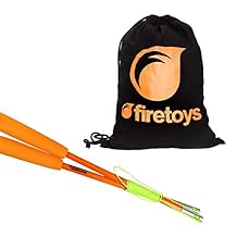 Firetoys Juggle Dream - Varillas de Fibra de Vidrio con cordón y Bolsa con cordón
