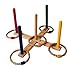 Ring Toss Games Indoor - Outdoor Kids Games - Toys Set - Includes 5 Colorful Rope Rings - Fun Family Games for Kids & Adults Backyard, BBQ, Yard Games, Family Reunion, Pool Party