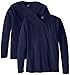 Hanes Men's Long-Sleeve Premium T-Shirt (Pack of 2), Navy, XX-Large