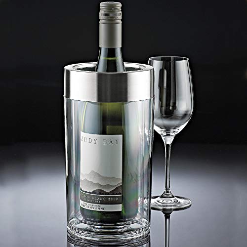 Wine Enthusiast Double Walled Iceless Wine Bottle Chiller Where Wine