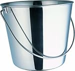 Indipets Heavy Duty Stainless Steel Pail, 13-Quart