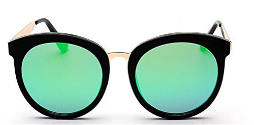 Gamt retro color film round metal frame lens sunglasses…