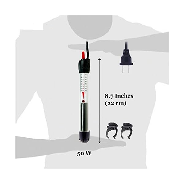 PetNewlife Betta Heater per Serbatoi Piccoli (1.5 Gal.) - Riscaldatore per Acquario Completamente sommergibile