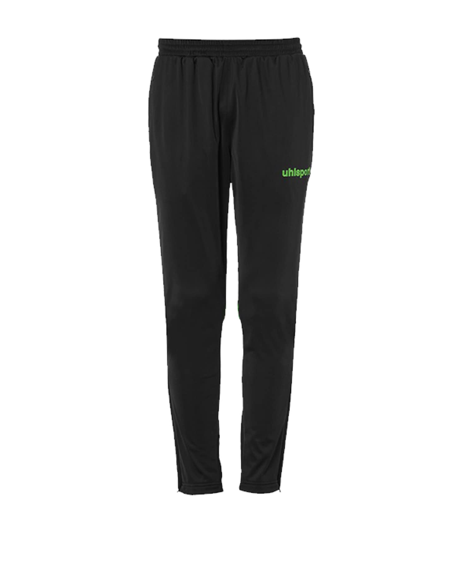 Uhlsport Stream 22 Pants Kids, Black/Fluo Green, Polyester Breathability Dry Tech Sports, Size 24/26