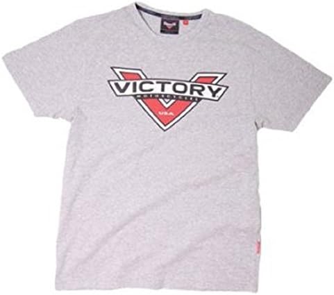 Genuine Victory Motorcycles Mens Logo Badge T-Shirt Grey 4X-Large pt# 286323815