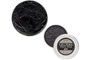 Gilders Paste Wax Paste, Gilders paste wax 1 Ounce Canister, gilders Wax Paste 30 ml Canister (Black)
