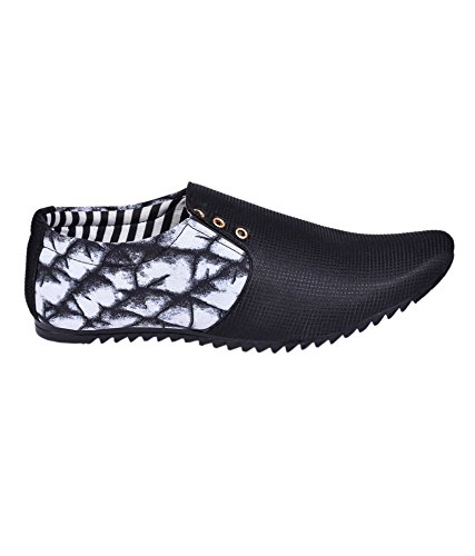 essence men's silver black casual shoe